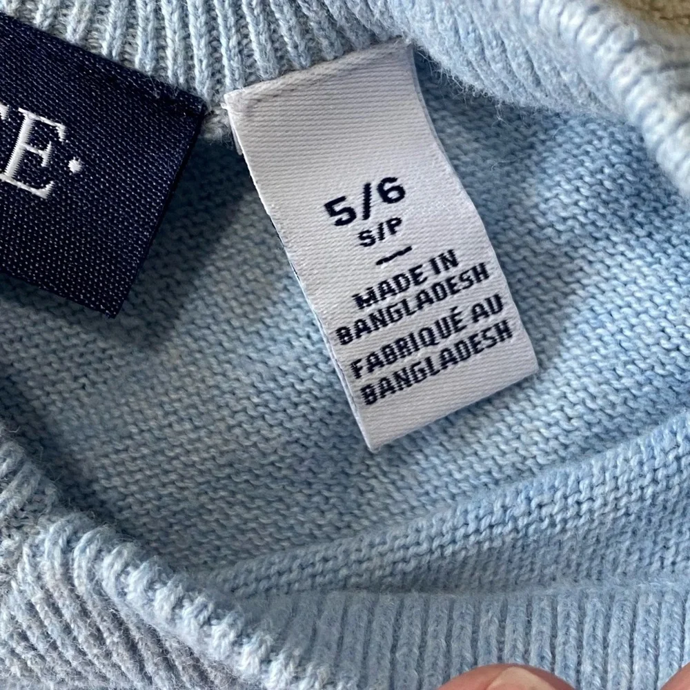 ✨ The Children’s Place Light Blue Cotton Sweater (Size 5/6) 🧼👕